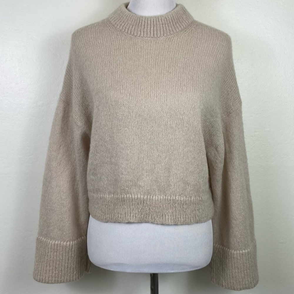 & Other Stories Cropped Lightweight Mohair Sweater